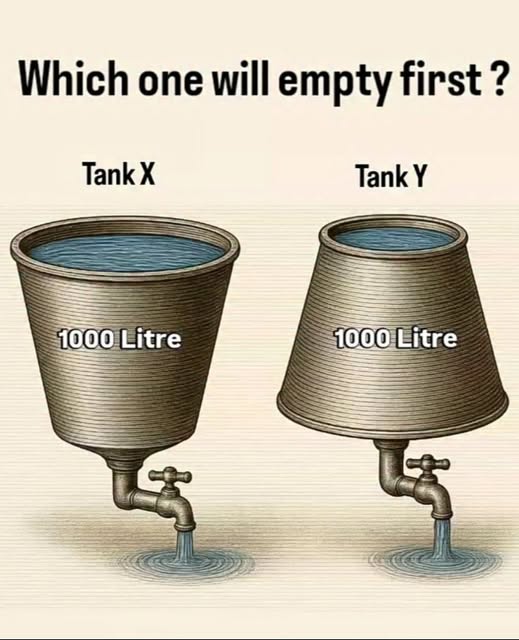 Which one will empty first?